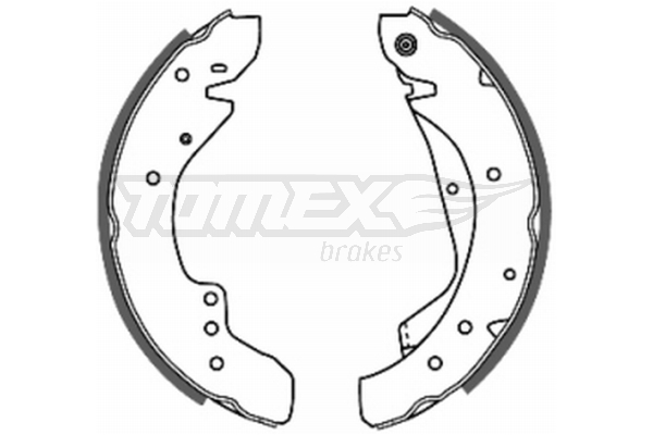 Sada brzdových čeľustí TOMEX Brakes